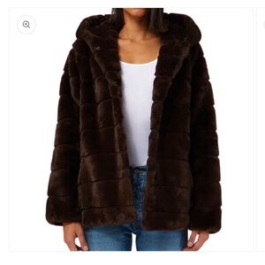 Apparis Goldie faux fur hooded coat